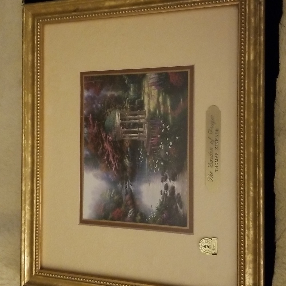 Thomas Kinkade "The Garden of Prayer" Framed